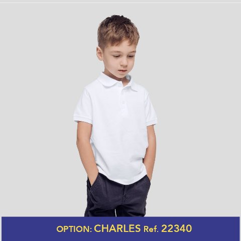 Polo Criança Branco "keya" - YPS180