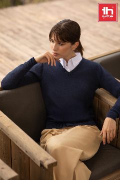 Pullover com decote em "V" para senhora Milan Women – foto 3