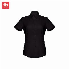 Camisa oxford de manga curta para senhora London Women – foto 3