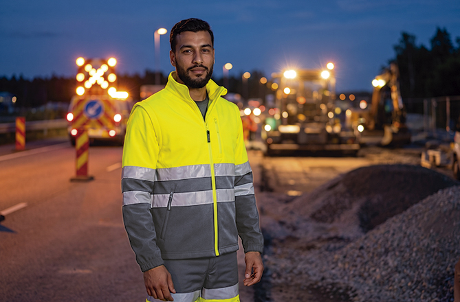 Colete softshell de Alta Visibilidade bicolor Brampton
