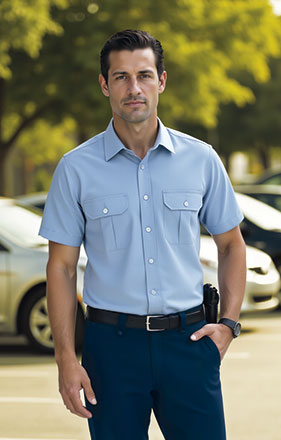Camisa de manga curta e dois bolsos Congress