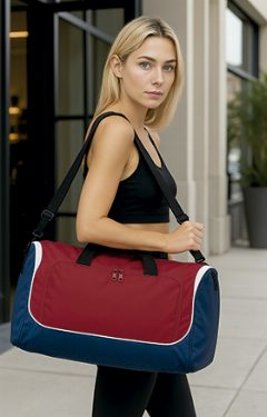 Bolsa desportiva com desenho tricolor Squad