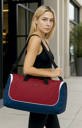 Bolsa desportiva com desenho tricolor Squad