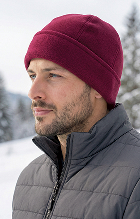 Gorro polar de 6 painéis com bainha Montreal