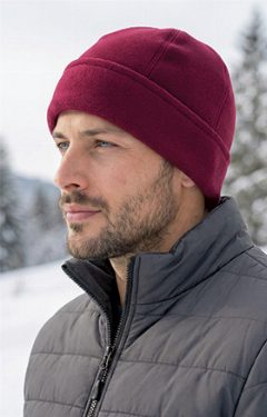 Gorro polar de 6 painéis com bainha Montreal