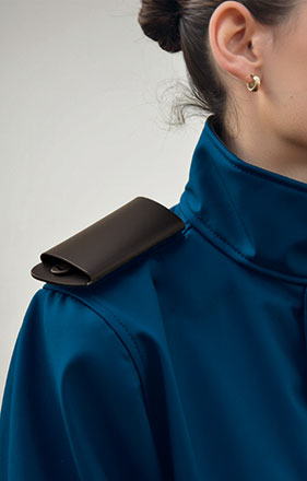 Túnel em couro sintético para ombreira têxtil Timothy
