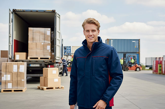Parka de trabalho impermeável bicolor e capuz Thunder