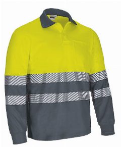 Polo térmico bicolor de Alta Visibilidade Albury – foto 3