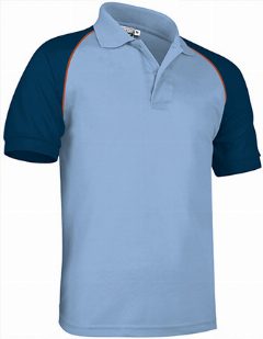 Polo de manga curta com desenho tricolor Venur – foto 5