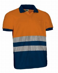 Polo de Alta Visibilidade bicolor de manga Thurso – foto 4