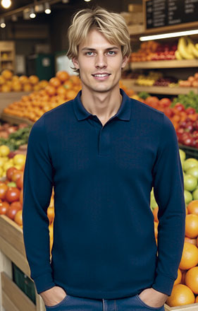 Polo de manga comprida com fecho de velcro Valiant